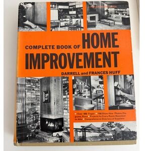 Vintage Complete Book of Home Improvement Darrell Huff Popular Science 1970s DIY
